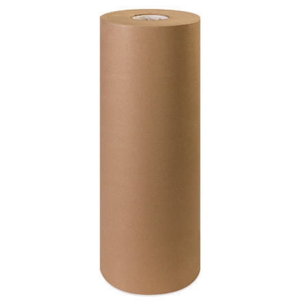 24" wide x 900' long 40 lb Rolled Brown Kraft Paper Shipping Void Crafting Fill 