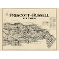 thumbnail image 2 of Lloyd 18x14 White Modern Wood Framed Museum Art Print Titled - Prescott Russell Counties Canada - Lloyd 1923, 2 of 4