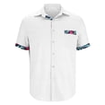 thumbnail image 3 of Shorts pour Hommes, Chemises pour Hommes, Mode Décontractée Col Rabattu Imprimé Manches Courtes Chemise Blouse, 3 of 5