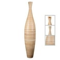 thumbnail image 5 of DTX Intl. 35” Tall Handcrafted Natural Bamboo Bottle Floor Vase, 5 of 7