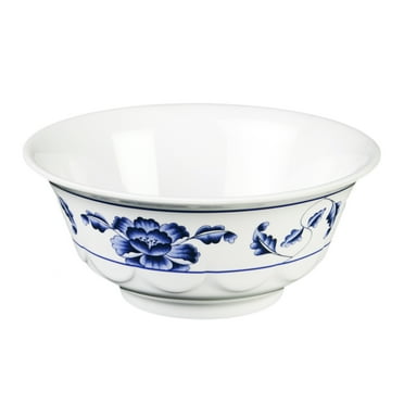 Excellante Lotus Melamine Dinnerware Collection 25 Oz, 6 1/4" Scalloped Bowl, Comes in Dozen