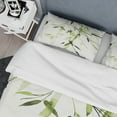 thumbnail image 4 of Designart 'Simplist Bamboo Leaves II' Cottage Duvet Cover Set, 4 of 4