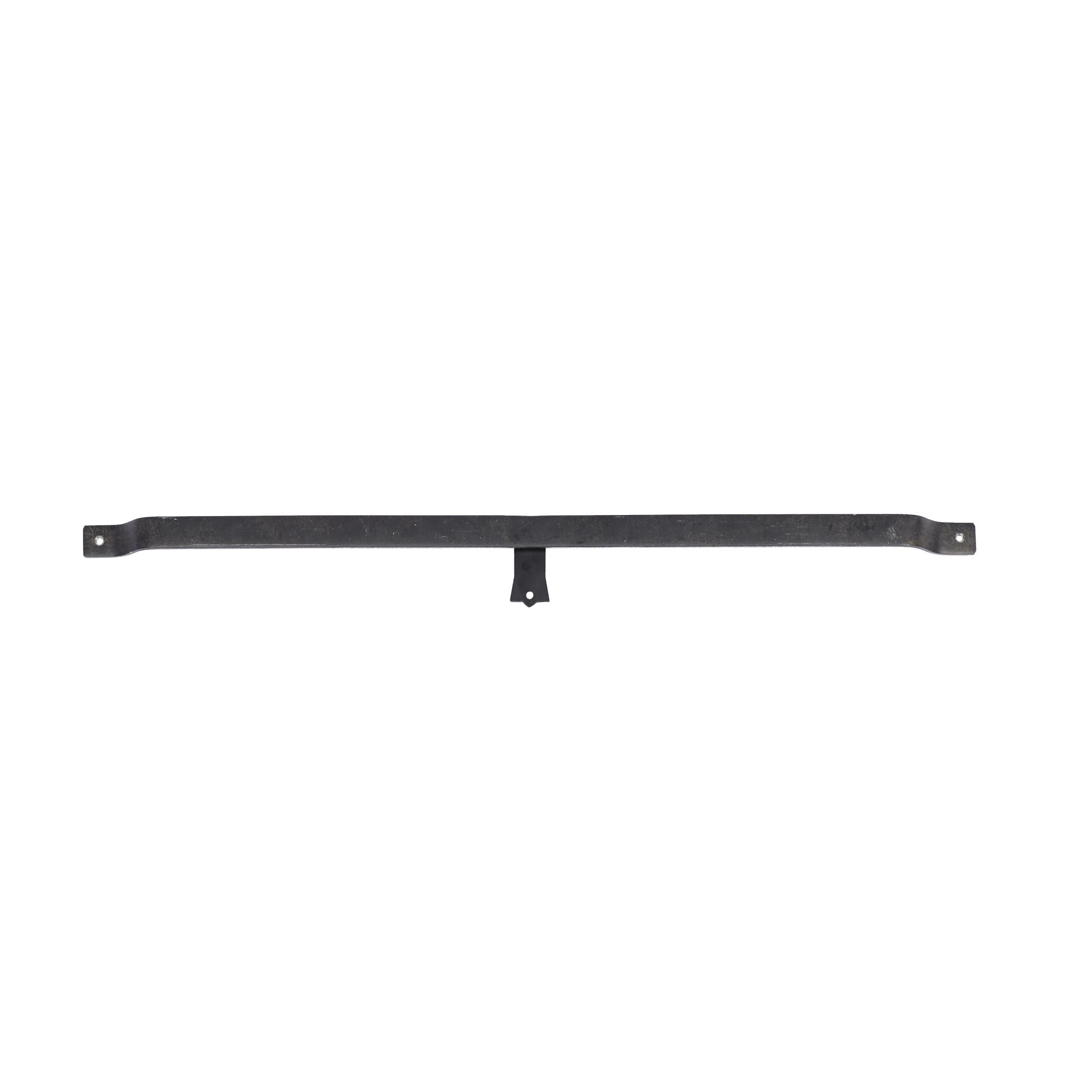 DecMode 34" x 71" Brown Wall Mirror with Black Metal Hanging Rod