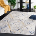 thumbnail image 2 of SAFAVIEH Odyssey Dylan Trellis Area Rug, Grey/Blue Gold, 6'7" x 6'7" Square, 2 of 8