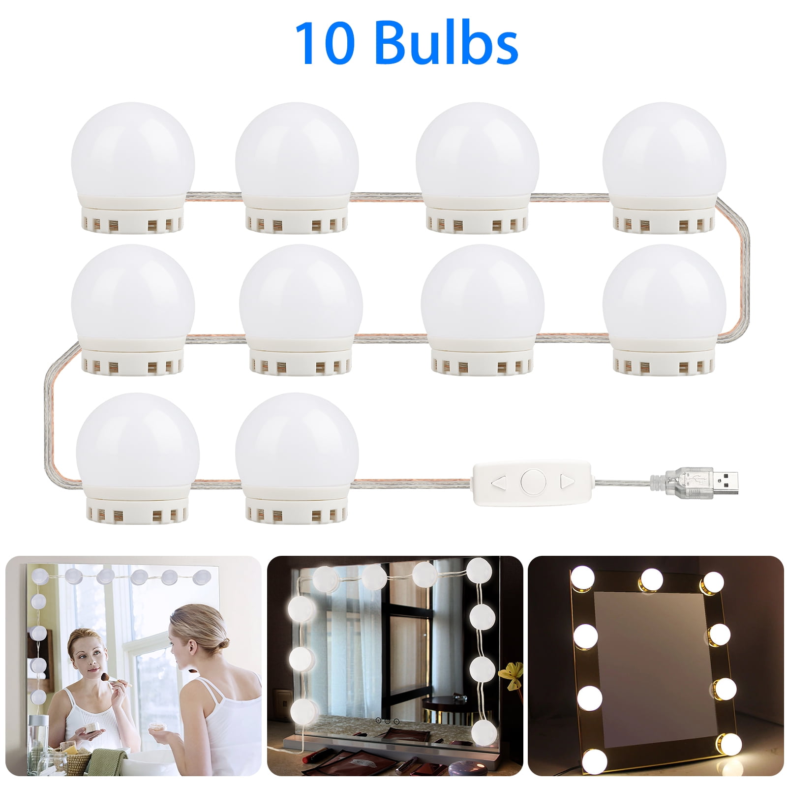 Hollywood Style LED Vanity Mirror Lights Kit with 10 ...
