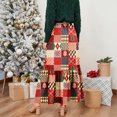thumbnail image 6 of Wutalume Women's Vintage Plaid Ruffled Maxi Skirt, High Waist Pleated Design, Flowy A-Line Skirt for Casual Outings and Travel,Hot Pink L, 6 of 6