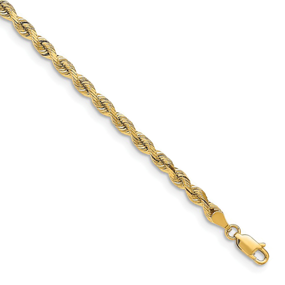 4mm 14k Yellow Gold Solid Quintuple 