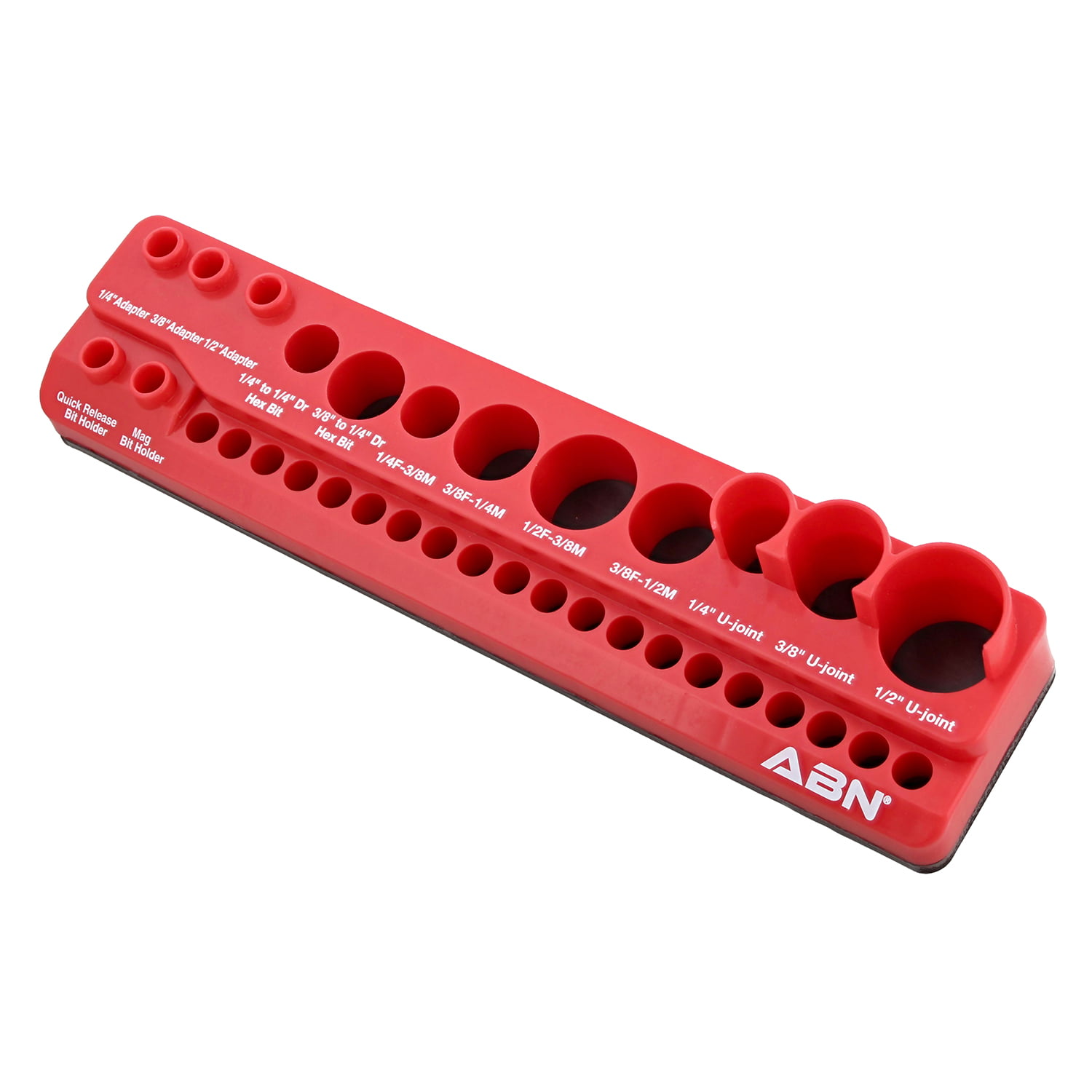 3 Piece Magnetic Socket Holder Tray Rack Rail Shallow Deep 1/2" 3/8" 1/4" 