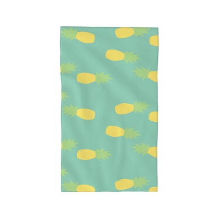 YFYANG Absorbent Towel, Soft Skin-Friendly Yellow Pastel Pineapple Washcloth Bath Towel, Suitable for All Skin, 27.5 x 16-inch