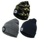 thumbnail image 1 of Gorro con linterna LED y luz Gorro de punto cálido con luz LED para reparaciones y trabajos en lugares oscuros, 1 of 5