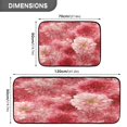 thumbnail image 3 of 2-Piece Kitchen Rugs Set Non-Slip Mats Carpet Floor for Kitchen, Bathroom (19.7"x27.6" & 19.7"x47.2") Red Watercolor Flowers, 3 of 7