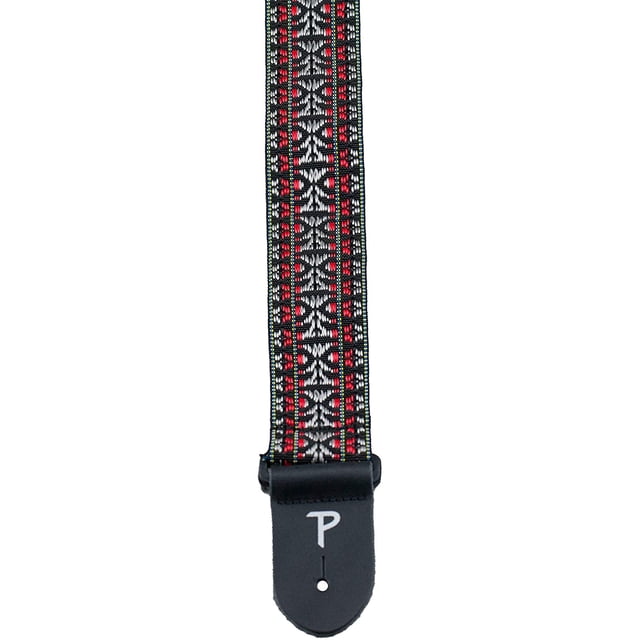 Perris Leathers BHT-287 2-Inch Wide Poly Pro Hootenanny Design Guitar Strap with Leather Ends