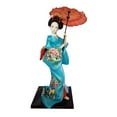 thumbnail image 2 of Muñecas geishas japonesas étnicas de 12 pulgadas, muñecas geishas japonesas orientales antiguas, chica kabuki Azul claro, 2 of 9
