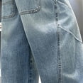 thumbnail image 4 of Shadoumai Boys Baggy Jeans Straight Leg Jeans With Pockets Elastic Waist Distressed Ripped Denim Pants With Holes, 4 of 5