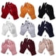 thumbnail image 2 of Qarigey Guantes tejidos de lana de Cachemira para mujer, guantes gruesos cálidos de invierno para pantalla táctil, mitones sólidos guantes y mitones Blanco Qarigey AP000827-04, 2 of 6