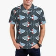 thumbnail image 1 of Disketp Anneau de Natation Requin pour Polo Homme Manches Courtes Golf Athlétique Manches Courtes -4TG, 1 of 6