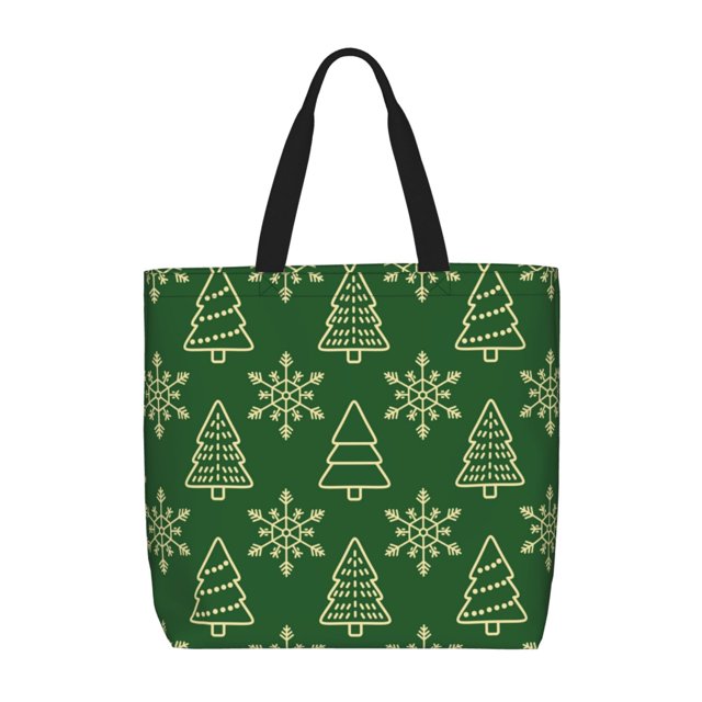 Disketp Christmas (2) Bolsa Tote de Lona para Mujer, Bolso de Hombro y Cruzado con Cierre de Cremallera