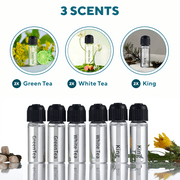 MYZI Aromatherapy Car Diffuser Vent Clip with 6 Essential Oil Refills