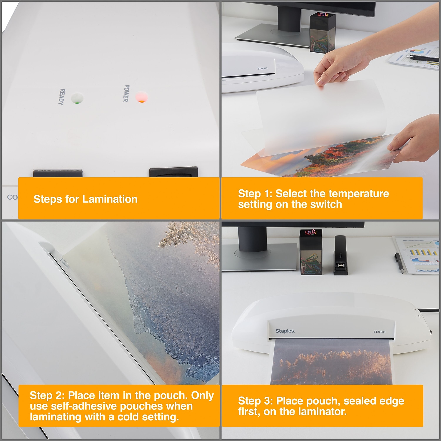 Staples 9.5 Inch Thermal & Cold Laminating Machine photo 4
