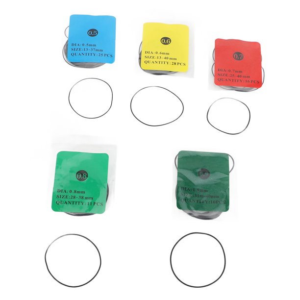 Anillos Tóricos Resistentes Al Agua, 5 Espesores Profesional Fácil De Instalar 90 Piezas Parte Posterior Del Reloj Anillos Resistentes Al Agua Herramienta De Reparación De