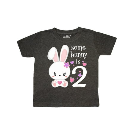 

Inktastic Somebunny is Two-Second birthday bunny Gift Toddler Boy or Toddler Girl T-Shirt