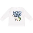 thumbnail image 3 of Inktastic Daddy's Fishing Buddy Graphic Boys or Girls Long Sleeve Toddler T-Shirt, 3 of 5