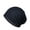 Dark Blue, variant on Unisex Men Women Cotton Solid Plaid Stretch Beanie Hat Elastic Baggy Slouchy Cap