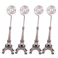 thumbnail image 4 of 4pcs Iron Tower Shape Message Memo Clips Lovely Holder Tabletop Photo Holders for Office Home (Random Color), 4 of 6