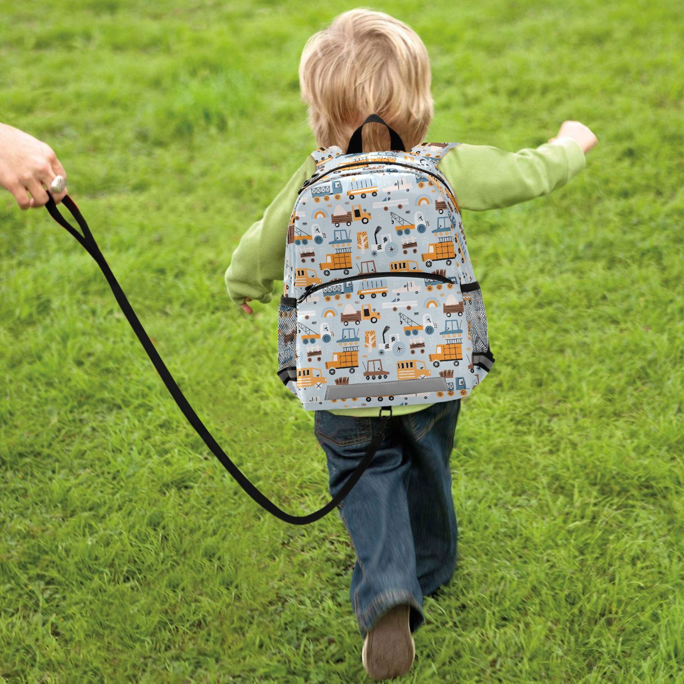 Construction Machines Cars Truck Kids Backpack Toddlers School Bookbag Age 2-6 Children Preschool Bag Boys Girls Kindergarten Daypack