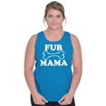 thumbnail image 4 of Fur Mama Cute Pet Owner Cat Dog Mom Tank Top Tee Shirt Women Brisco Brands 3X, 4 of 6