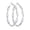 silver 40mm, variant on 14K Gold Plated Twisted Hoop Earrings for Women, Hypoallergenic Spring Clip, 30–60MM