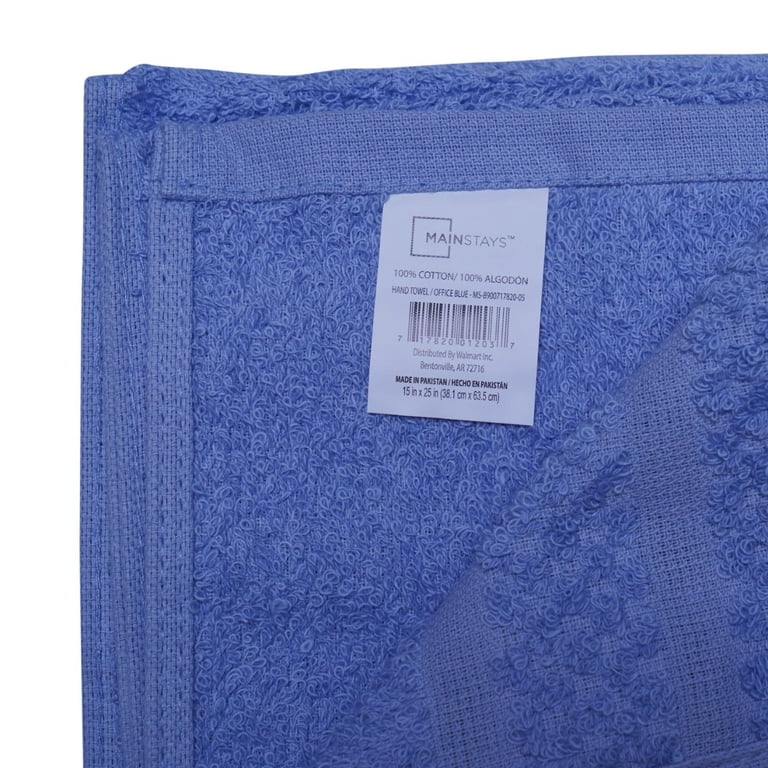 Mainstays Value Hand Towel Blue Walmart