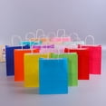 thumbnail image 2 of Bolsas de regalo de papel Kraft con asas, 10/20/30/50 unidades, para compras, manualidades, color marrón y blanco, para fiestas, suministros navideños, 2 of 5