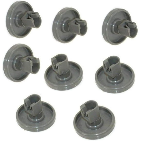 Dishwasher Wheels For Lower Basket - Compatible With Privileg, Faure, Aeg, Electrolux, Zanussi. Complete Set Of 8 Wheels