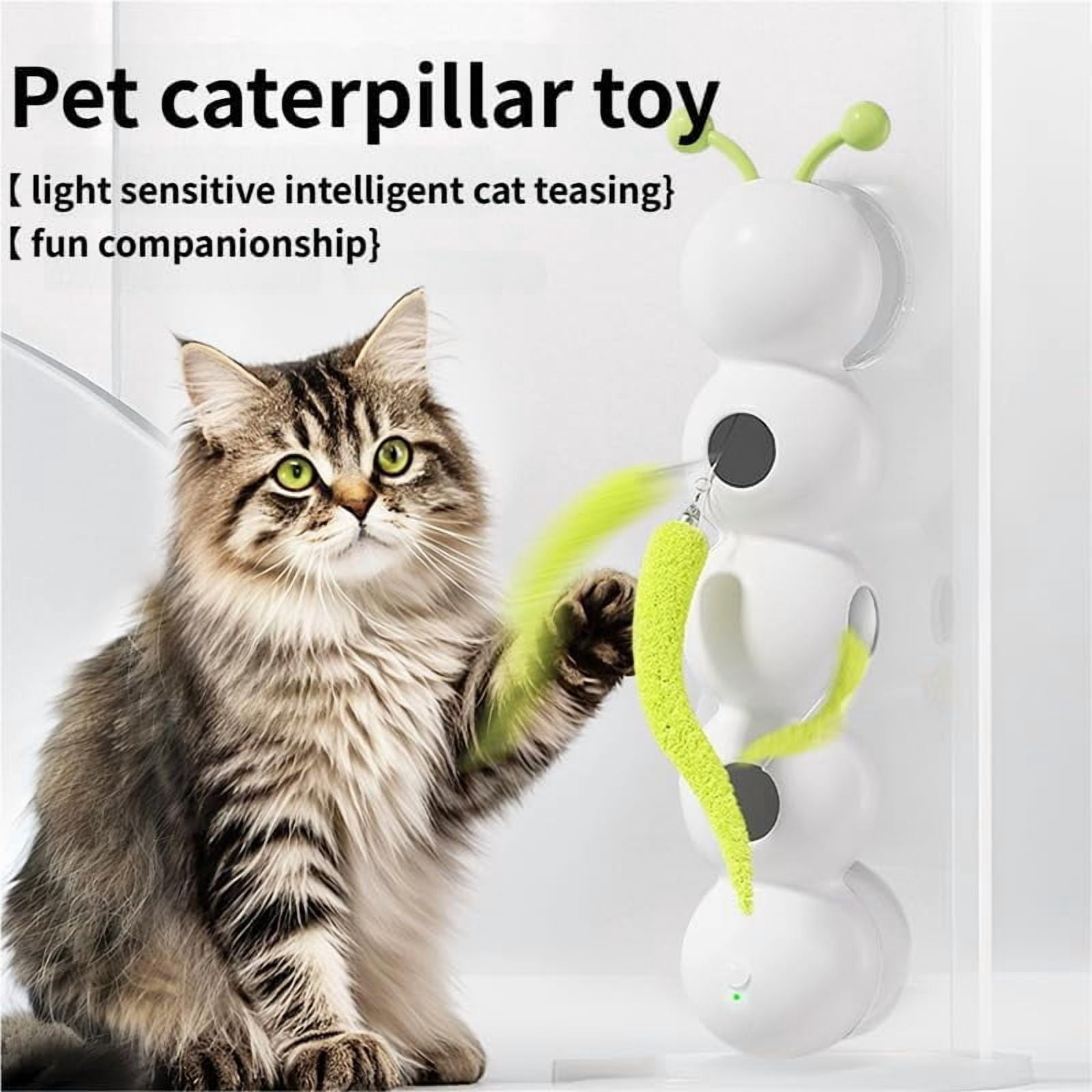 Caterpillar Smart Cats Toys, Smart Motion Cats Toys with Worm Design, Whack A Worm