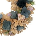 thumbnail image 3 of Northlight Decorative Wood Spring Artificial Plant & Flower Wreaths, Blue, 3 of 5