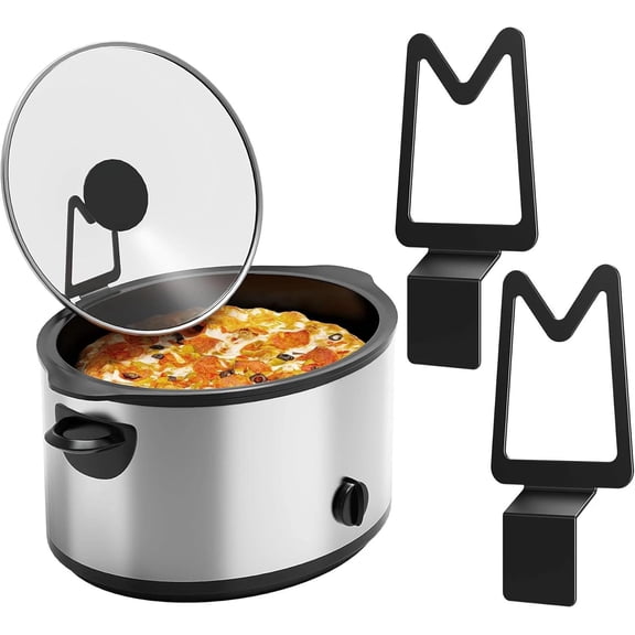 2-Pack Slow Cooker Lid Holder Fit for Crockpot for Hands-Free Cooking, Fits Vari