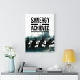 thumbnail image 6 of Stock Market Art  Synergy is Achieved Wall Street Trading Quote-Money Motivation Wall Art Unframed, 6 of 6