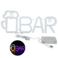 thumbnail image 2 of LED Beer BAR Neon Sign, 14in Long, BAR And Beer Cup Shape, USB Or Battery Powered, High , Easy To Use, Wide Application For Home, Room, Bedroom Wall And Man Cave Decor, 2 of 8