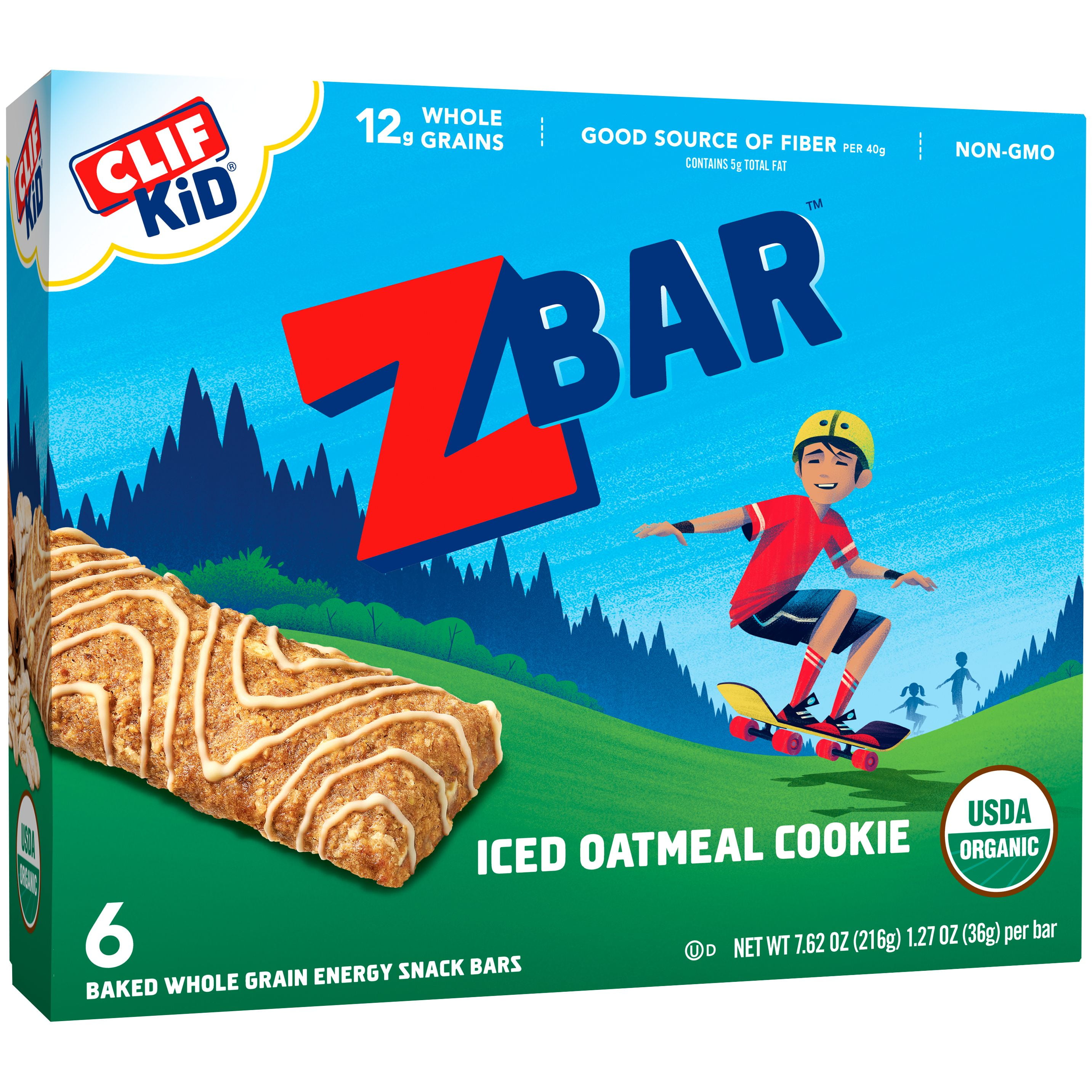 Clif Kid ZBAR Organic Granola Bars Iced Oatmeal Cookie 1.27 Ounce