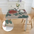 thumbnail image 2 of BANET Fall Tablecloth for Rectangle Tables, Flower Design with Floral Border Table Cloth, Decoration Table Cover for Kitchen Thanksgiving Christmas New Year white, 2 of 8