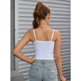 thumbnail image 2 of Unique Bargains Women's V Neck Waisted Control Shapewear Camisoles M White, 2 of 6