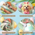 thumbnail image 3 of Colorful Eggs Easter Welcome Banner Pink Bow Spring Backdrop Blue Flowers Striped Pattern Egg Hunt Backdrop for Easter Party Spring Gathering Egg Hunt Event, 3 of 8