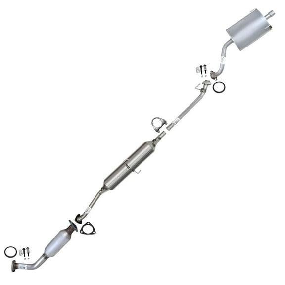 Northeastern Exhaust | Stainless Steel EPA-Approved Catalytic Converter, Resonator & Muffler Full Exhaust System Kit Fits 2002–2004 Honda CR-V 2.4L | Direct-Fit Replacement