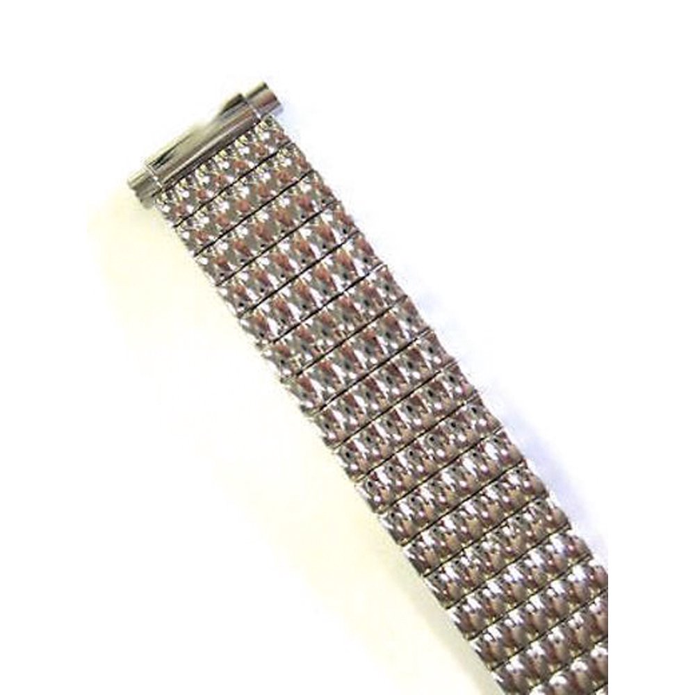 Speidel Twist-O-Flex Watch Band For Fitbit Charge 5 - Stainless Steel, Brushed Silver, Small