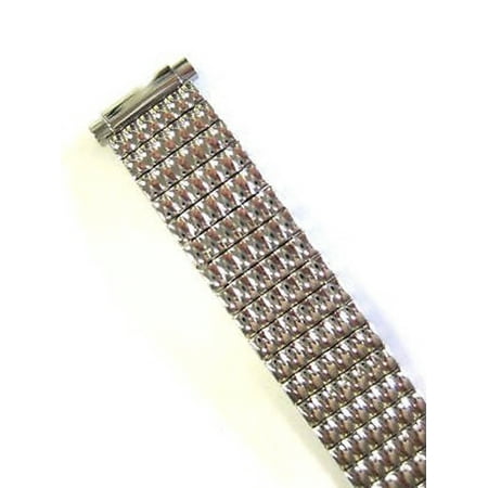 Speidel Silver Bands - SPEIDEL 10-14MM SILVER STAINLESS STEEL TWIST O FLEX EXPANSION WATCH BAND STRAP