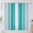 thumbnail image 2 of Cortinas Blackout Estelar Textiler Verde Azulado/Blanco Grisáceo 160x160 cm, 2 of 9