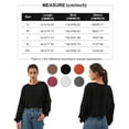 thumbnail image 6 of FIOPHY Womens Oversized Cropped Sweatshirts Crew Neck Long Sleeve Pullover Sweatshirt Casual Fall Tops, 6 of 6