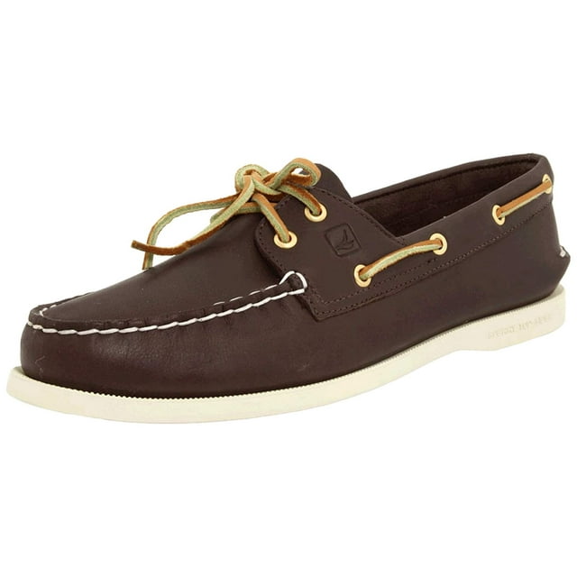 Zapato náutico Sperry A/O 2-Eye para mujer, clásico, marrón 10