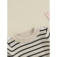 thumbnail image 5 of Bagilaanoe Toddler Baby Girl Boy Knitted Sweater Long Sleeve Striped Pullover 3M 6M 12M 24M 3T Kids Warm Jumpers Tops Fall Loose Knitwear, 5 of 8